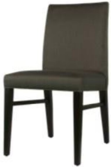Light wood dining chair with horizontal back slat